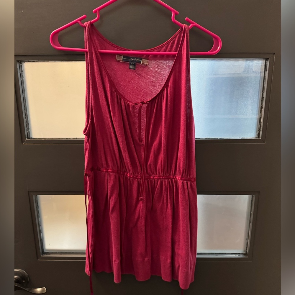 American Eagle Pink Tunic with tie
